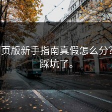 17c网页版新手指南真假怎么分？别再踩坑了。