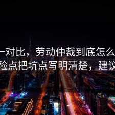 数据一对比，劳动仲裁到底怎么回事？把风险点把坑点写明清楚，建议收藏