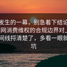 刚刚发生的一幕，别急着下结论：91爆料网消费维权的合规边界对上了，把时间线捋清楚了，多看一眼就能避坑