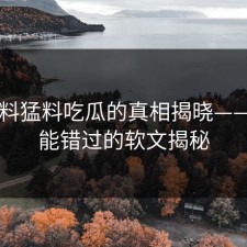 91爆料猛料吃瓜的真相揭晓——你不能错过的软文揭秘