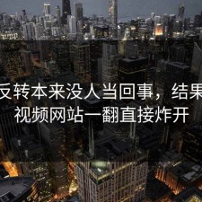 这次反转本来没人当回事，结果被51视频网站一翻直接炸开